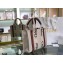 Chloe Small Woody Tote Bag White/Brown in Cotton Canvas and Shiny Calfskin 2021