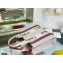 Chloe Small Woody Tote Bag White/Brown in Cotton Canvas and Shiny Calfskin 2021