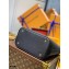 Louis Vuitton Calfskin Leather Cruiser PM Bag M57934 Black 2021