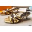 Louis Vuitton Calf Leather and Nano Monogram Canvas Heel Mules Gold 2021