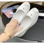 Chanel Vintage Canvas Logo Shoes White 2021