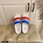Dolce & Gabbana Striped Rubber Sliders Blue/White/Red 2021