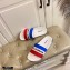 Dolce & Gabbana Striped Rubber Sliders Blue/White/Red 2021