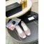 Chanel Vintage Canvas Logo Shoes Light Pink 2021