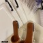 Fendi FF Interlace Wide-band Slides Brown 2021