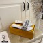 Fendi FF Interlace Wide-band Slides White 2021