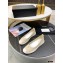 Chanel Vintage Canvas Logo Shoes Beige 2021