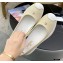 Chanel Vintage Canvas Logo Shoes Beige 2021