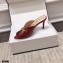 Gucci Heel 7.5cm Slide Sandal with Chain 645444 Burgundy 2021