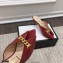Gucci Heel 7.5cm Slide Sandal with Chain 645444 Burgundy 2021