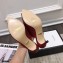 Gucci Heel 7.5cm Slide Sandal with Chain 645444 Burgundy 2021