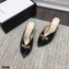 Gucci Heel 7.5cm Slide Sandal with Chain 645444 Black 2021