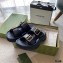 Gucci Buckles Aguru Sandals Black 2021