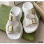 Gucci Buckles Aguru Sandals White 2021