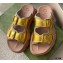 Gucci Buckles Aguru Sandals Gold 2021