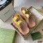 Gucci Buckles Aguru Sandals Gold 2021