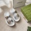 Gucci Buckles Aguru Sandals Silver 2021