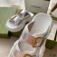 Gucci Buckles Aguru Sandals Silver 2021