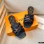 Louis Vuitton Calf Leather and Nano Monogram Canvas Flat Mules Black 2021