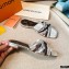Louis Vuitton Calf Leather and Nano Monogram Canvas Flat Mules Silver 2021