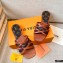 Louis Vuitton Calf Leather and Nano Monogram Canvas Flat Mules Brown 2021
