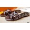Louis Vuitton Calf Leather and Nano Monogram Canvas Flat Mules Gun Color 2021