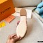 Louis Vuitton Calf Leather and Nano Monogram Canvas Flat Mules Red 2021