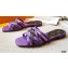 Louis Vuitton Calf Leather and Nano Monogram Canvas Flat Mules Purple 2021