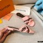 Louis Vuitton Calf Leather and Nano Monogram Canvas Flat Mules Pink 2021