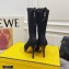 Fendi Elasticated Lace Promenade Ankle Boots Black 2021
