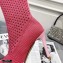 Fendi Elasticated Lace Promenade Ankle Boots Fuchsia 2021