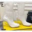 Fendi Elasticated Lace Promenade Ankle Boots White 2021