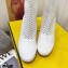 Fendi Elasticated Lace Promenade Ankle Boots White 2021