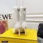 Fendi Elasticated Lace Promenade Ankle Boots White 2021