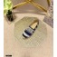 Dior Granville Espadrilles In D-Stripes Embroidered Cotton Deep Blue 2021