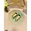 Dior Granville Espadrilles In D-Stripes Embroidered Cotton Green 2021