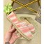 Dior Granville Espadrilles In D-Stripes Embroidered Cotton Pink 2021