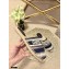 Dior Granville Espadrilles Mules In D-Stripes Embroidered Cotton Deep Blue 2021