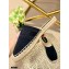 Dior Granville Espadrilles Mules In Stripes Embroidered Cotton Black 2021