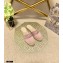 Dior Granville Espadrilles Mules In Stripes Embroidered Cotton Pink 2021