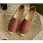 Dior Granville Espadrilles In Embossed Lambskin Brown 2021