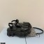 Prada Monolith Brushed Leather Band Sandals Black 2021