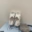 Prada Monolith Brushed Leather Cross Sandals White 2021