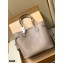 Louis Vuitton Monogram Empreinte Leather Neverfull MM Tote Bag M45686 Tourterelle Gray 2021