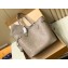 Louis Vuitton Monogram Empreinte Leather Neverfull MM Tote Bag M45686 Tourterelle Gray 2021