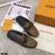 Louis Vuitton Gloria Flat Open Back Loafers Monogram Reverse Canvas 2021