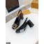 Louis Vuitton Heel 7.5cm Dauphine Madeleine Slingback Pumps Patent Black 2021