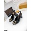 Louis Vuitton Heel 7.5cm Dauphine Madeleine Slingback Pumps Patent Black 2021