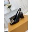 Louis Vuitton Heel 7.5cm Dauphine Madeleine Slingback Pumps Patent Black 2021