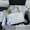 Chanel Grained Calfskin Medium Flap Bag AS2357 White 2021